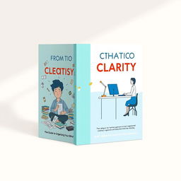 A clean and organized book cover design titled 'From Chaos to Clarity: The Guide to Organizing Your Mind'