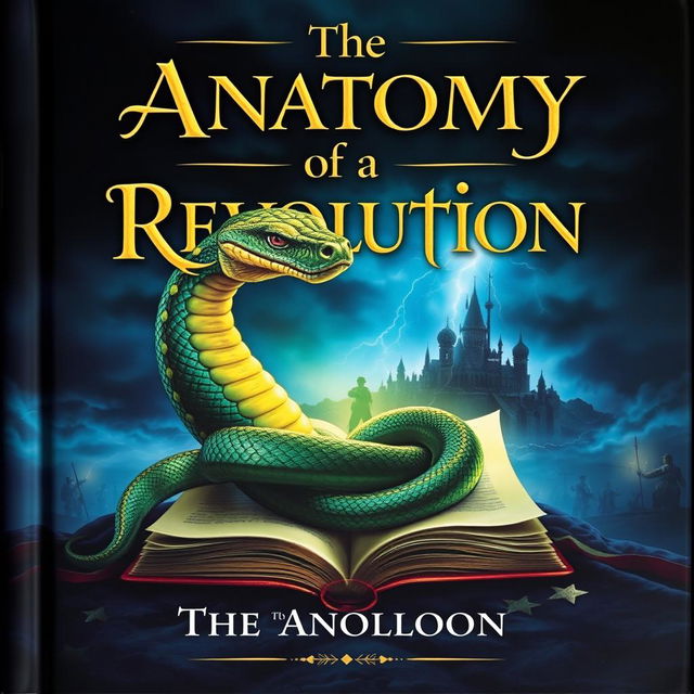 A captivating fantasy book cover for 'The Anatomy of a Revolution'