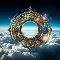 A digitally created artwork featuring a stunning fusion of past and future elements, seamlessly blending traditional and futuristic motifs