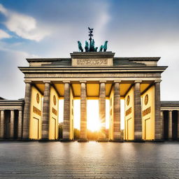 This is a high-quality photo of the Brandenburg Gate in Berlin, Germany