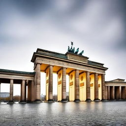 This is a high-quality photo of the Brandenburg Gate in Berlin, Germany