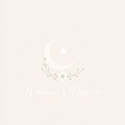 A minimalist logo representing a welcoming and inclusive space for Muslim women