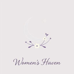 A minimalist logo representing a welcoming and inclusive space for Muslim women