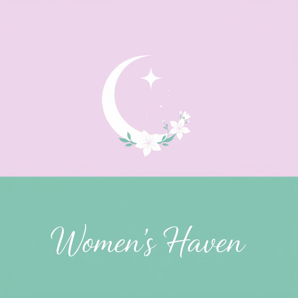 A minimalist logo representing a welcoming and inclusive space for Muslim women