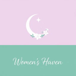 A minimalist logo representing a welcoming and inclusive space for Muslim women