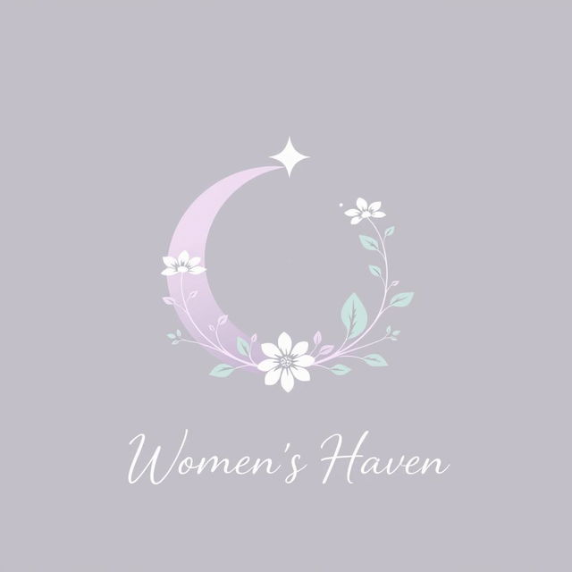 A minimalist logo representing a welcoming and inclusive space for Muslim women