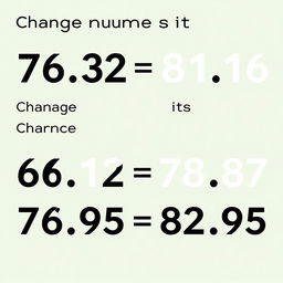 Change the number 76