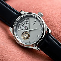 A luxurious watch design showcasing a sleek and sophisticated timepiece for the brand name 'b8'