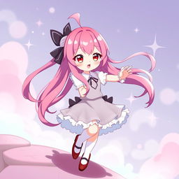 A stylized digital illustration of Onohana Yachiru, a character known for her vibrant personality and dynamic appearance
