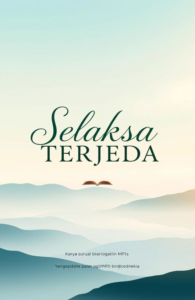 A book cover design for the anthology titled "SELAKSA TERJEDA"