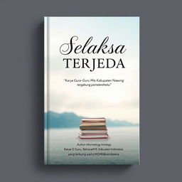 A captivating book cover design for the anthology titled "SELAKSA TERJEDA"