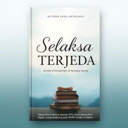 A captivating book cover design for the anthology titled "SELAKSA TERJEDA"