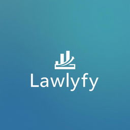 A minimal and iconic logo design for a company named 'Lawlyfy', specializing in IP protection