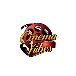 A modern and sleek logo design for an Instagram page dedicated to cinema