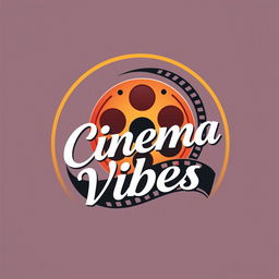 A modern and sleek logo design for an Instagram page dedicated to cinema