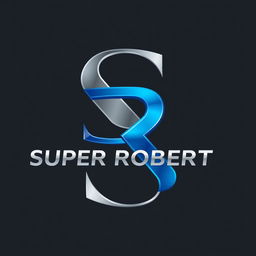 A professional logo design featuring the letters 'S' and 'R' artistically styled to represent 'SUPER ROBERT'