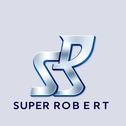 A professional logo design featuring the letters 'S' and 'R' artistically styled to represent 'SUPER ROBERT'