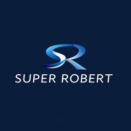 A professional logo design featuring the letters 'S' and 'R' creatively intertwined to represent 'SUPER ROBERT'