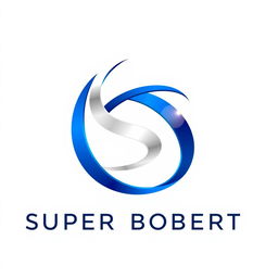 A professional logo design featuring the letters 'S' and 'R' creatively intertwined to represent 'SUPER ROBERT'