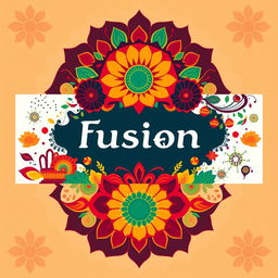A stunning Facebook cover photo for a brand named 'Fusion Bangla'
