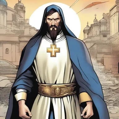 The protagonist of the comic book series is a devout Orthodox Christian who wages war against evil forces.