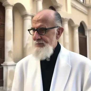 The novel explores the complex relationship between a Greek Orthodox priest and a skeptic journalist.