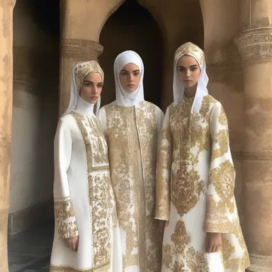 The fashion designer drew inspiration from traditional Eastern Orthodox attire for her latest collection.