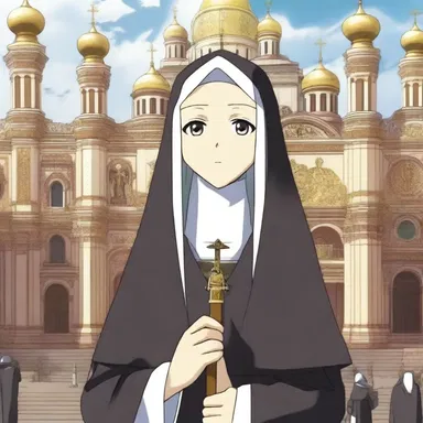 The anime series features a plot centered around a young girl's journey to becoming a respected Russian Orthodox nun.