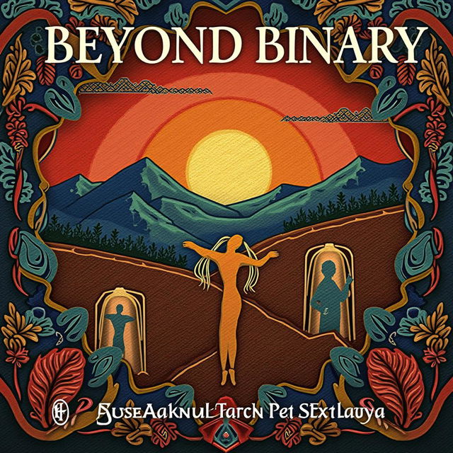 An intriguing book cover design for "Beyond Binary: The Fourth Law of Logic and Africa’s Debate on Identity, Rights, and Tradition" by Ssemakula Peter Luyima