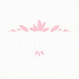 A professionally designed logo for a nail salon titled 'Nahialu'