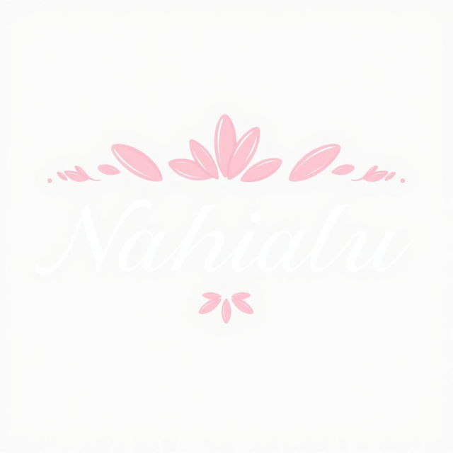 A professionally designed logo for a nail salon titled 'Nahialu'