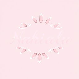 A professionally designed logo for a nail salon titled 'Nahialu'