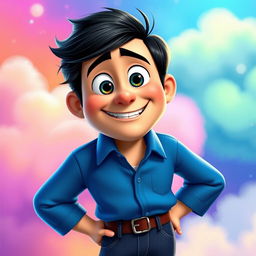 A detailed illustration of Walt Ortiz, a character from the animated movie Inside Out 2