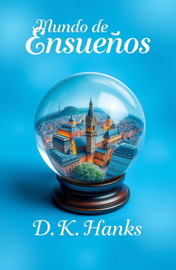 A crystal ball featuring a detailed cityscape captured within it