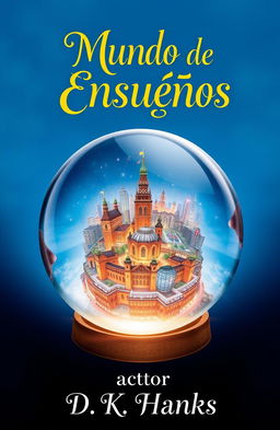 A crystal ball featuring a detailed cityscape captured within it