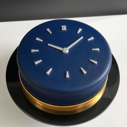 A simple yet elegant birthday cake designed in the style of a hand watch