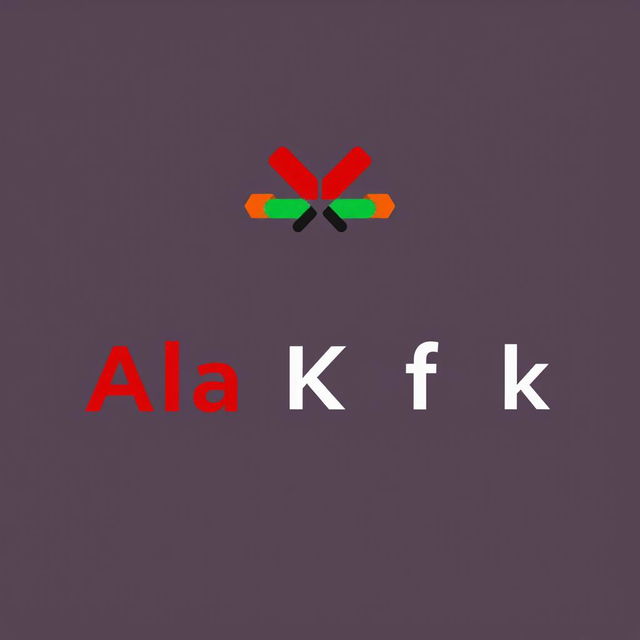 A logo design for 'Ala Kefak' featuring a contemporary and bold typographic style