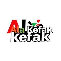 A logo design for 'Ala Kefak' featuring a contemporary and bold typographic style