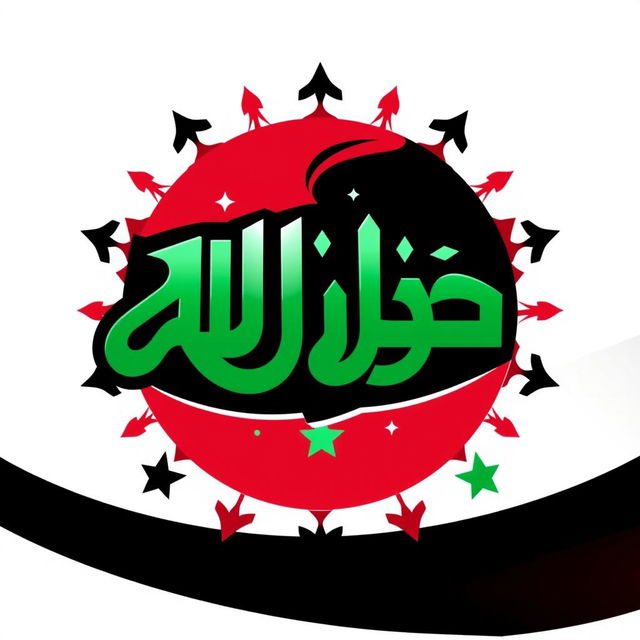 A logo design for 'Ala Kefak' inspired directly by the colors of the Syrian revolution flag