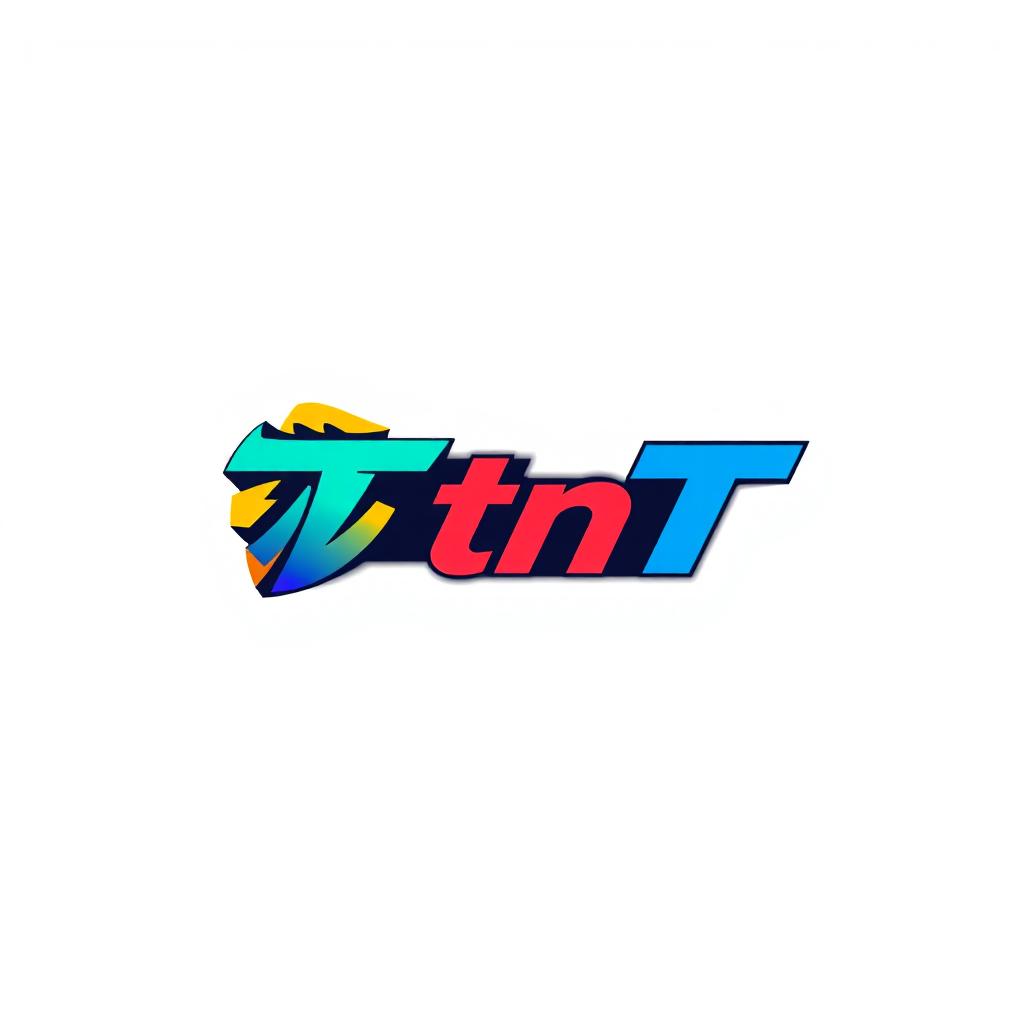 A modern, sleek logo design featuring the brand name 'TnT', with bold typography and a vibrant color palette