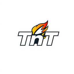 A modern, sleek logo design featuring the brand name 'TnT', with bold typography and a vibrant color palette