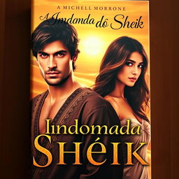 A captivating book cover featuring a handsome man resembling Michele Morrone, exuding an aura of mystery and charisma