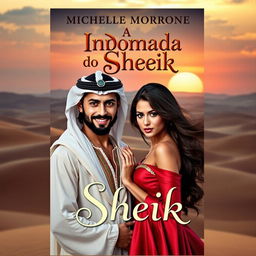 A captivating book cover featuring Michele Morrone and Camila Queiroz in elegant attire