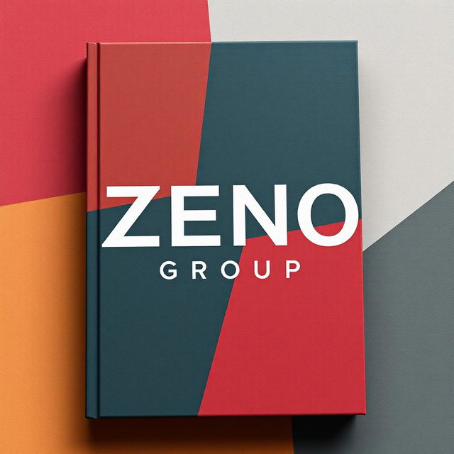 A book cover designed specifically to highlight the art of typography, showcasing the title 'ZENO GROUP' prominently in a clear, modern, and attractive font