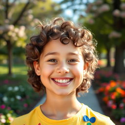 A charming and lovable individual with a warm smile, sparkling eyes, and a welcoming posture