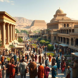 A detailed and historical representation of ancient Persia during the Achaemenid Empire