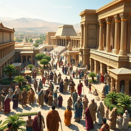 A detailed and historical representation of ancient Persia during the Achaemenid Empire
