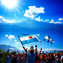 A breathtaking and cinematic depiction of the freedom of Argentina, showcasing vast landscapes filled with vibrant colors