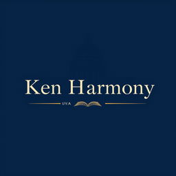 A creative logo for an academic counseling academy named 'Ken Harmony'