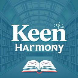 A logo for an academic counseling academy named "Ken Harmony" designed using typographic graphics